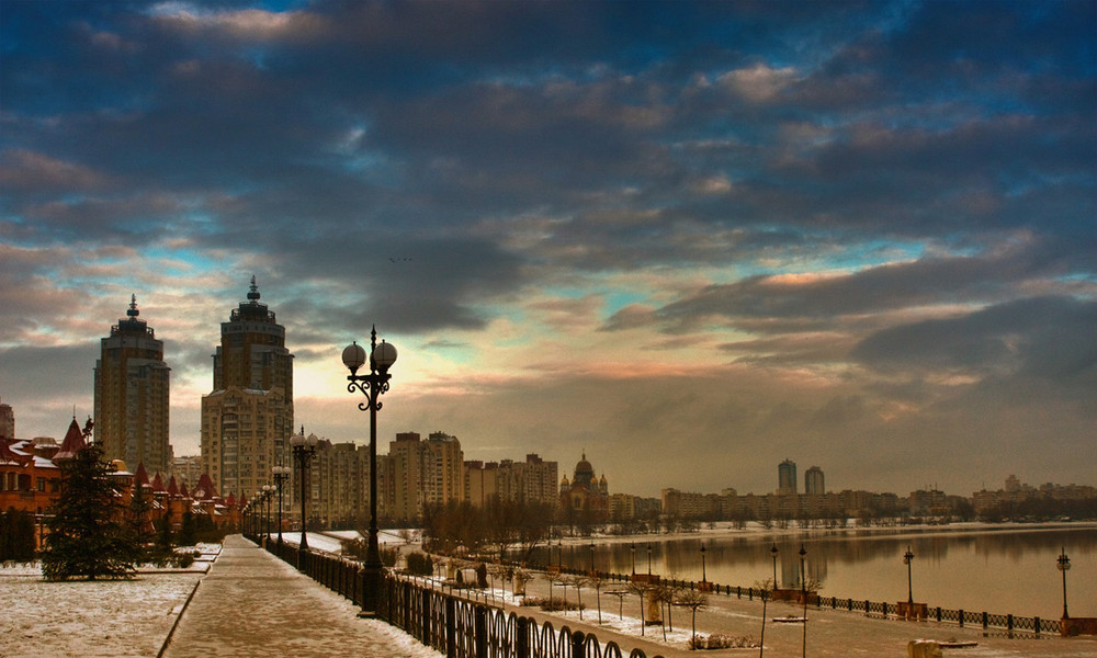 Оболонская набережная Киев фото