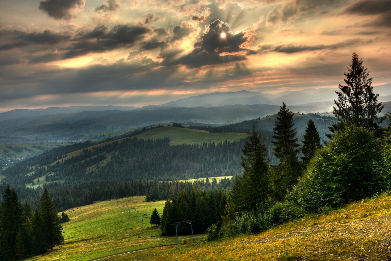 Карпатские горы Польша