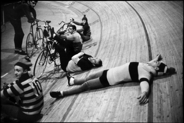 France. Paris. 1957. V&#233;lodrome d'Hiver. Six-day races.