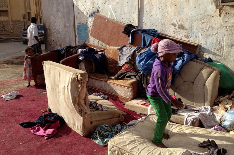 1 Дети из бедного района Южного Рияда.