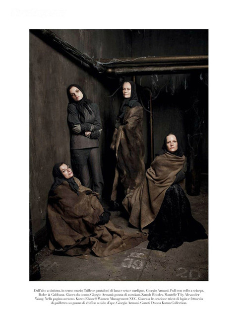 Фотосессия для октябрьского Vogue Italia