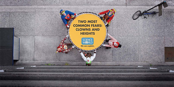 7 Две самых распространенных фобии: боязнь высоты и боязнь клоунов. Мы можем объяснить.