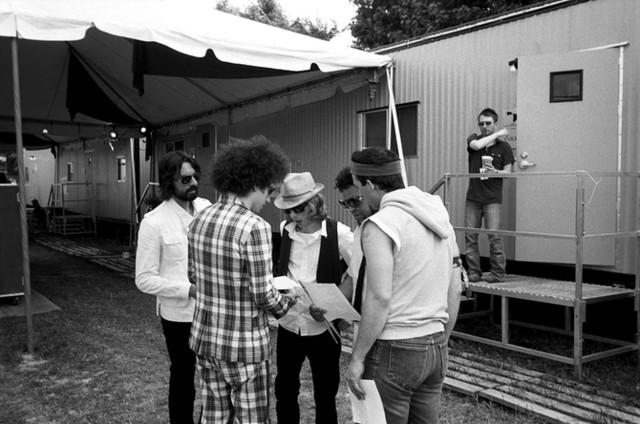 Beck with band & Thom Yorke