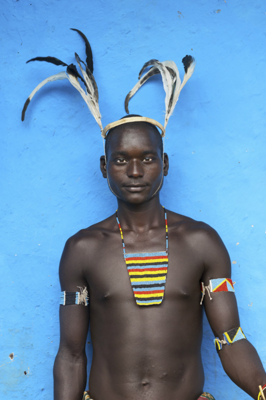 8 Omo Valley, Ethiopia. Maza, a Benna Tribe bull jumper.