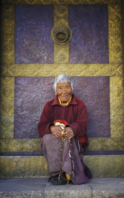 10 Punakha Valley, Bhutan. To earn good merit Samten circumambulates around Kamsun Yuly Namgyal Monastery every day.