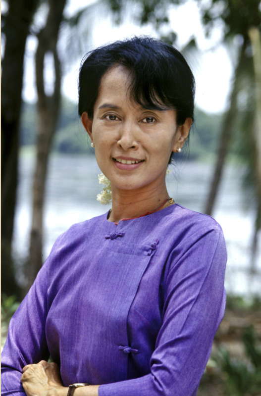 13 Aung San Suu Kyi, Burma/Myanmar.
