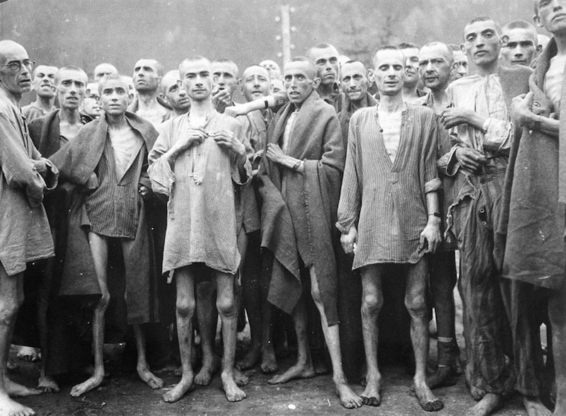 18 Заключенные в концентрационном лагере для «научных» экспериментов Эбензее, Австрия, 7 мая 1945 года.