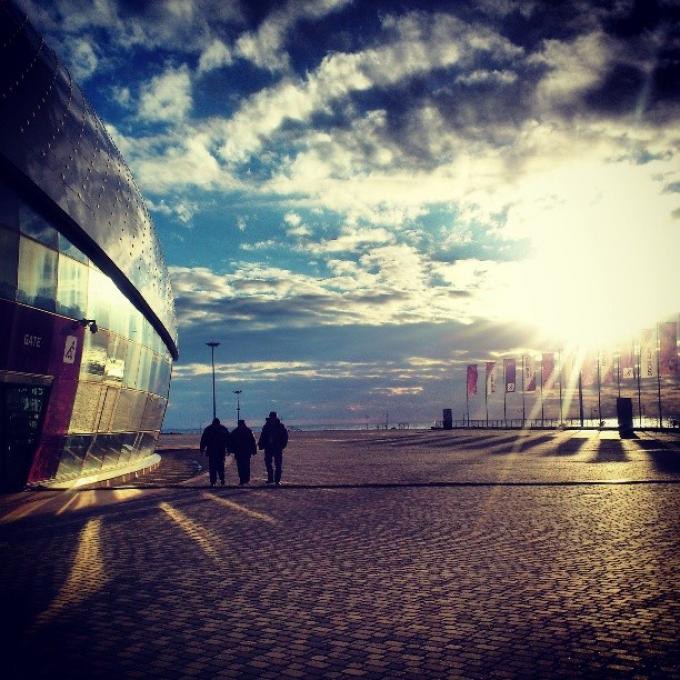 2  Ледовый дворец Большой, где будут проходить основные хоккейные матчи, 2 февраля. Автор фото - Maria Plotnikova.