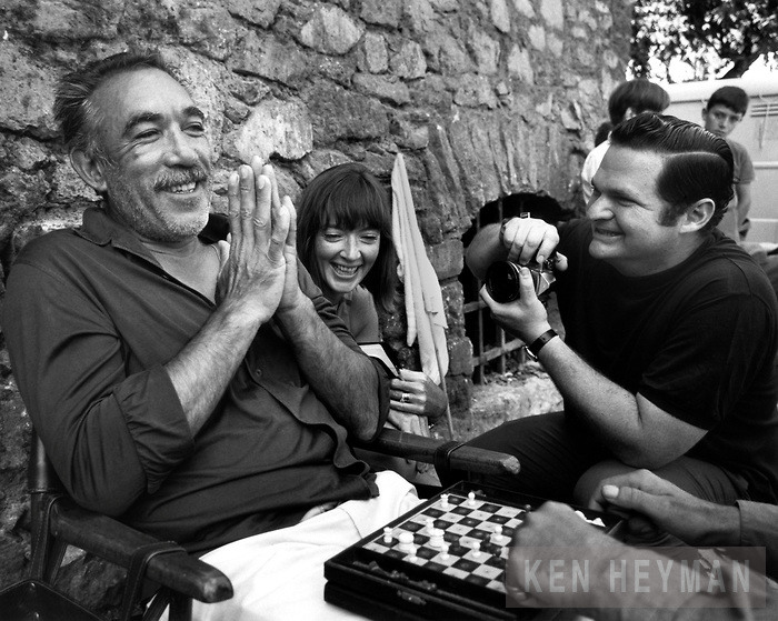 24 Ken Heyman photographing Anthony Quinn on the...