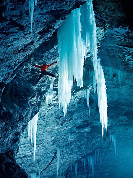 11 Ice Climbing in Zirknitzgrotte, Austria
Photograph by Martin Lugger.