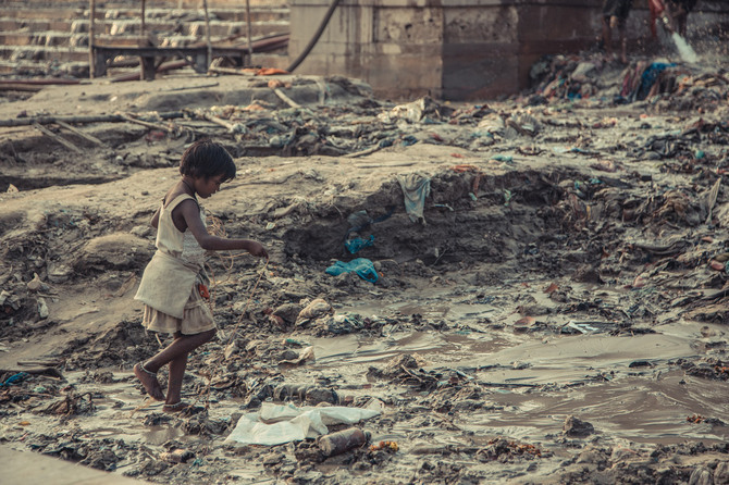 5 Homeless girl on the banks of the Ganges, Varanasi