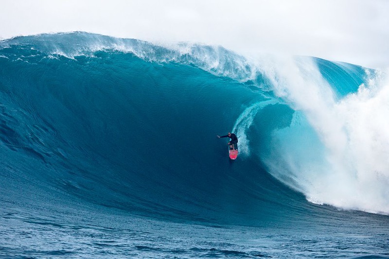37 Surfing Jaws, Maui, Hawaii
Photograph by Fred Pompermayer.