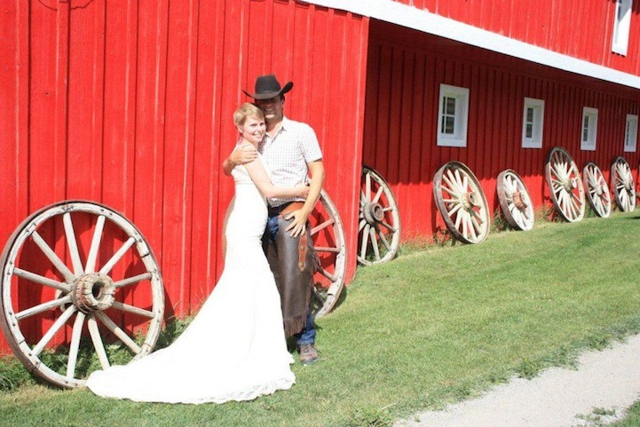 Horseback wedding in Banff, Canada