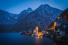 Hallstatt at dusk Автор: Сергій Вовк