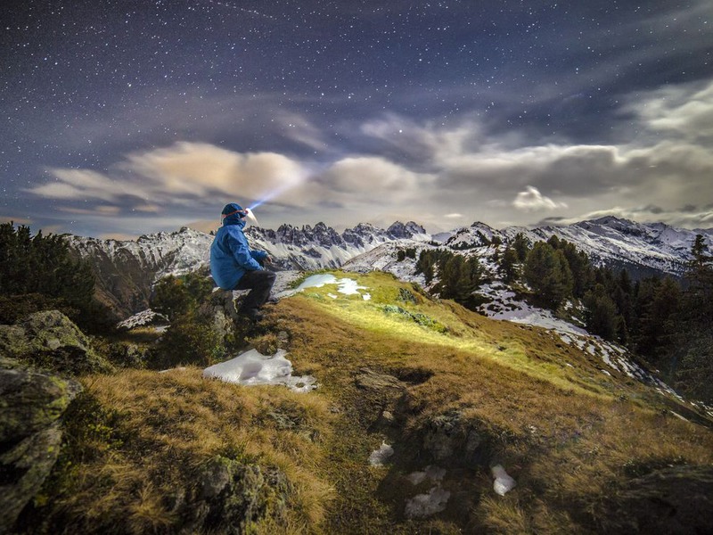 12 Ночь в Тирольских Альпах, Австрия. Автор - Torsten Muehlbacher.