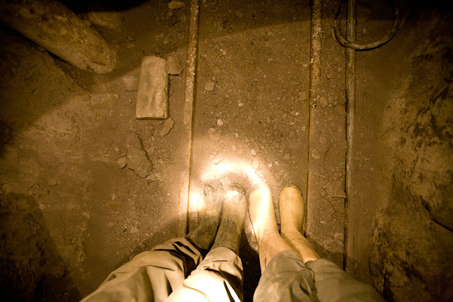 Внутри шахты. Потоси, Боливия.