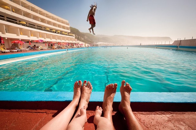100-метровый бассейн в отеле «Arribas», Португалия.