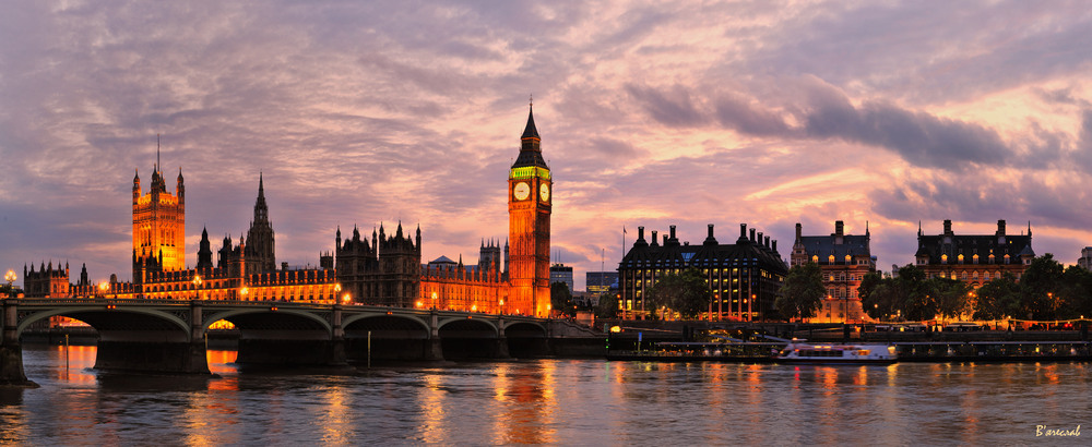 вечірній Вестмінстер з Біг-Беном...Автор: Вячеслав