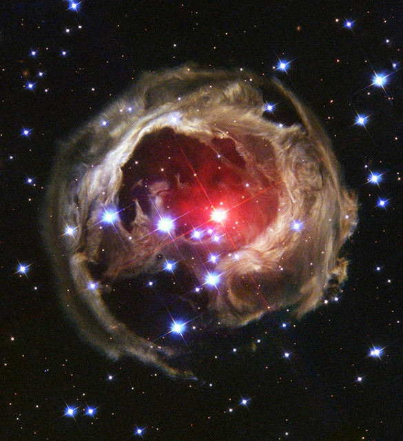 Звезда V838 в Единороге