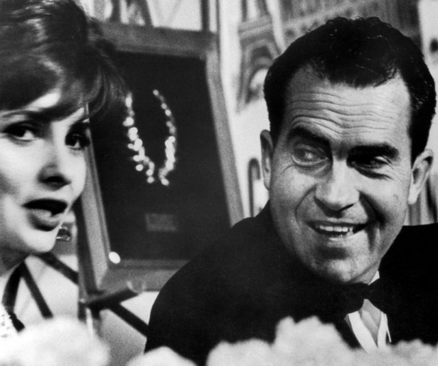 Джина Лоллобриджида (Gina Lollobrigida) и Ричард Никсон (Richard Nixon)