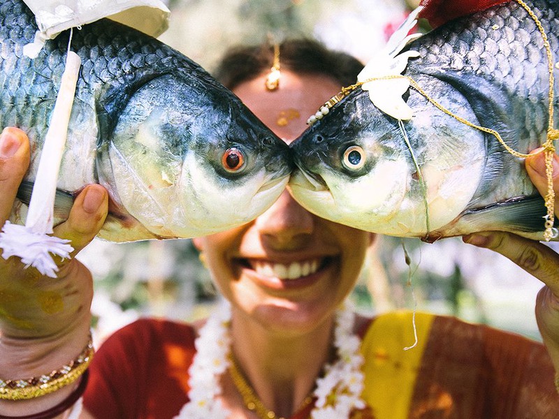 14 "Рыбий глаз". Традиционная свадебная церемония на восточном побережье Индии. Автор - Brian Callaway.