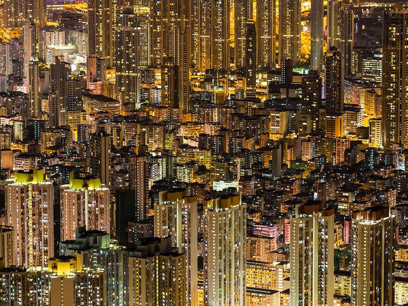 6 "Магическое око". Небоскребы Гонконга. Автор - Simon Kwan.