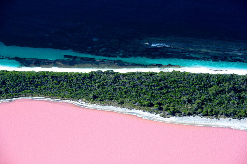 4. Розовое озеро Хиллер. Источник: mostbeautifulplacesintheworld.org