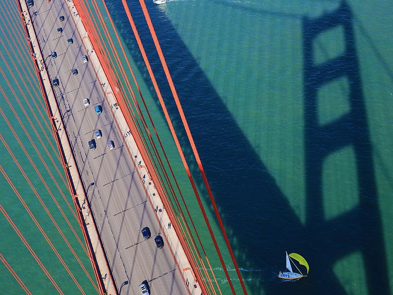 19 Пора. Автор -  Tina Sullivan. Мост Золотые Ворота в Сан-Франциско.