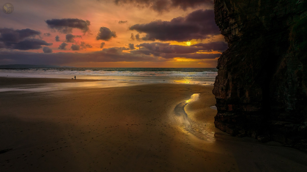 Trá carraigeach na hÉireann☀Rocky Irish beach☀Скелястий ірландський пляж : Ballybunion, Co.Kerry Автор: Сенсей