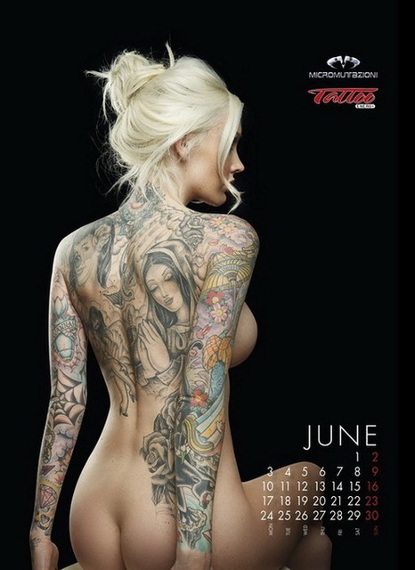Эротические календари 2013. Календарь Tattoo Energy