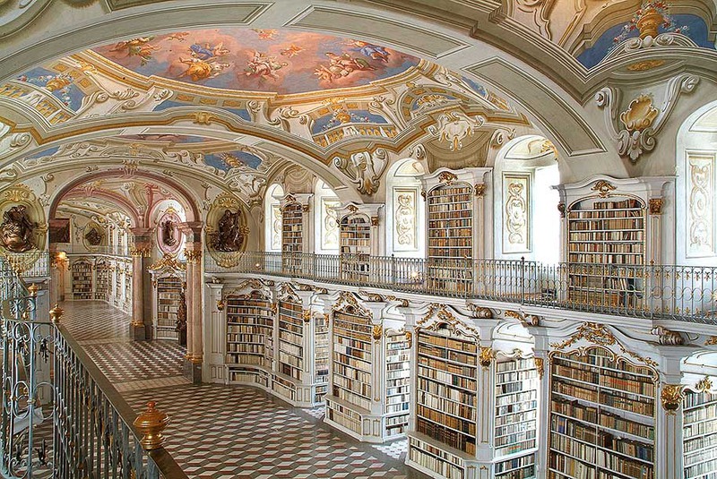 8 Библиотека аббатства Адмонт (Австрия). Источник: Benediktinerstift Admont.