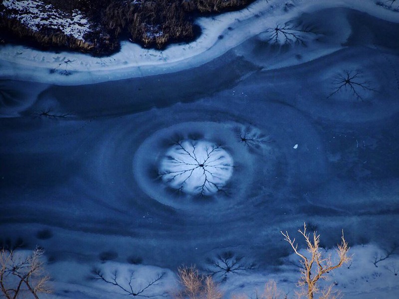 16 "Энергия весны". Снимок сделан на реке Пдатт, штат Небраска (США). Автор - Mike Forsberg.