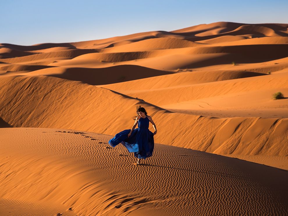 2  "Свободный полет". Автор - Logan Swayze.  Снимок сделан в Марокканской Сахаре.