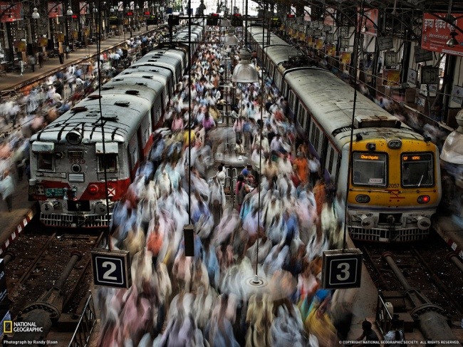 4 Ж/д вокзал в Мумбаи. Автор - Ренди Олсон.