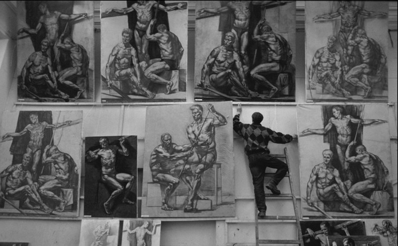 26. 1993-1994 год, Санкт-Петербург, Академия художеств, последние приготовления к показу курсовых работ.