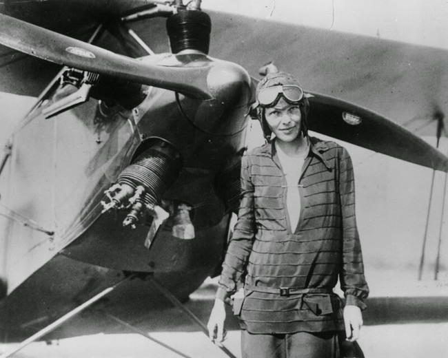 35 Пионер авиации Амелия Эрхарт – первая женщина-пилот, перелетевшая на самолёте через Атлантический океан (1928). Источник: reddit.com