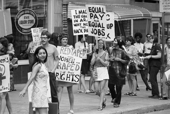 39 Шествие Женской освободительной коалиции, Детройт, штат Мичиган (1970). Источник: reddit.com