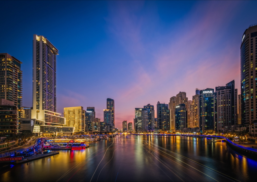 Dubai Marina at sunset. Author: Сергій Вовк
