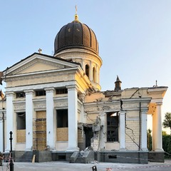 Одеський Спасо-Преображенський собор після ракетної атаки росії