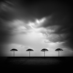 Four umbrellas