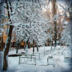 Зимний пейзаж - январь