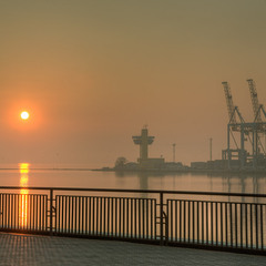 Рассвет в порту Одессы