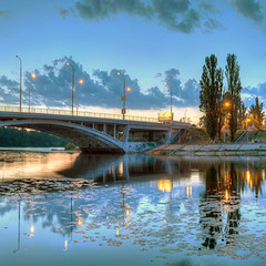 Вечер на Русановском канале