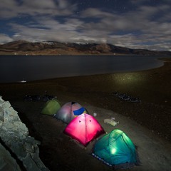 Високогірний Тібет. Ночівля на озері Тсо-Морірі