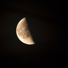 The moon..