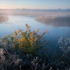 Ранок туманний на річці Горинь...