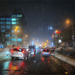 Зимние вечера на мосту близ Шулявки...