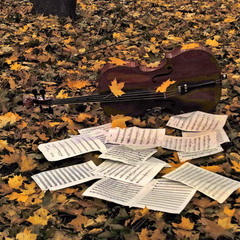 Тихо пела песню осень...
