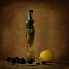 С лимоном и маслинами