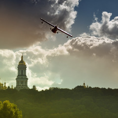 Киев.Небо.Самолет.
